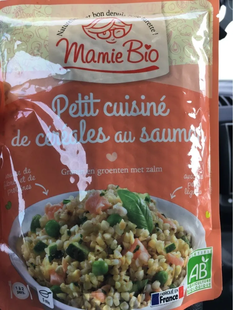 Petit cuisiné de céréales au saumon