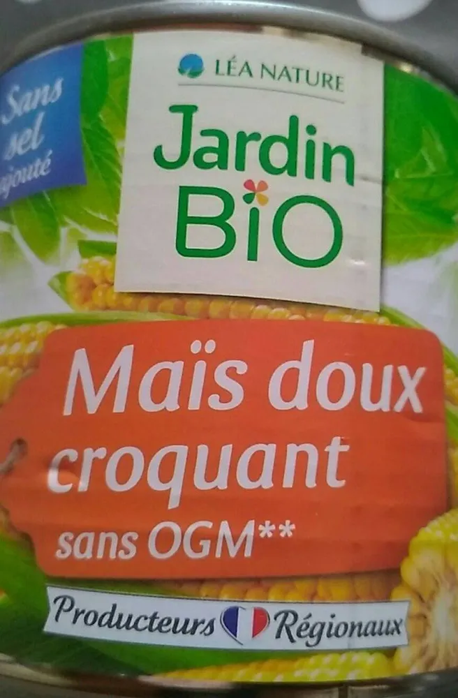 Mais doux croquant sans ogm