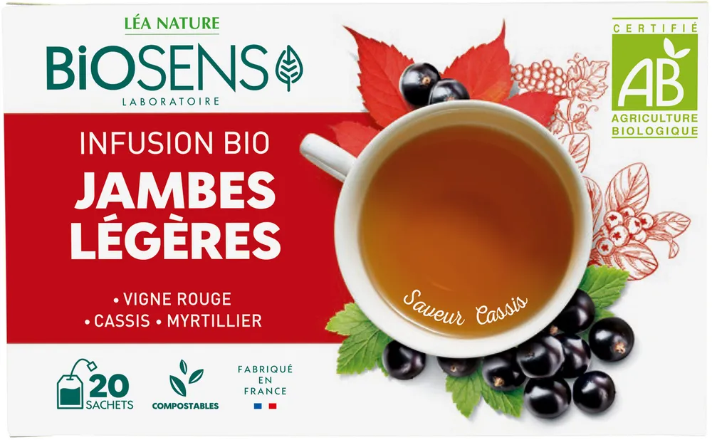 Infusion bio jambes légères