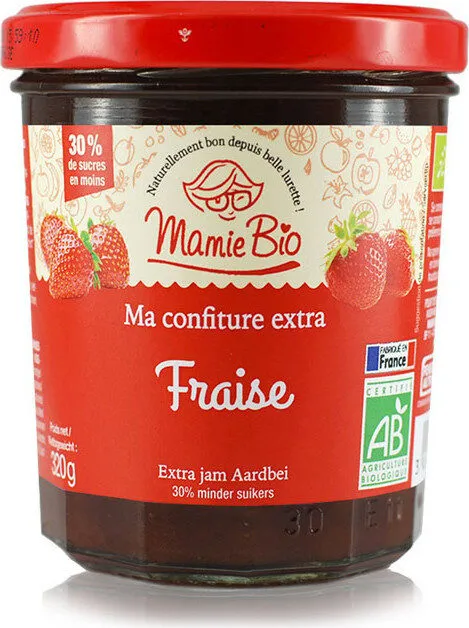 Confiture extra fraise bio
