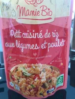 Petit cuisiné de riz aux légumes et poulet