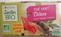 Thé vert detox saveur orange sanguine