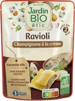 Ravioli champignons à la crème