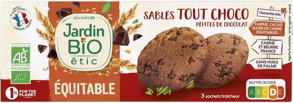 Nos sablés aux pépites tout chocolat
