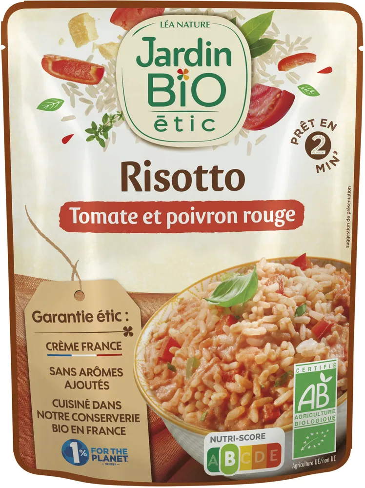 Risotto tomate et poivron rouge