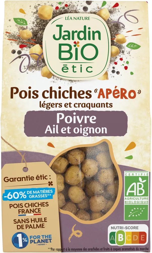 Pois chiches Apéro Poivre Ail Oignon