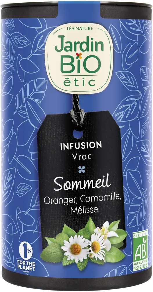 Infusion vrac sommeil oranger,camomille, melisse