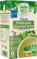Velouté petits pois légumes verts