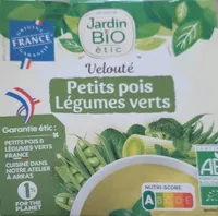 Velouté Petits pois Légumes verts