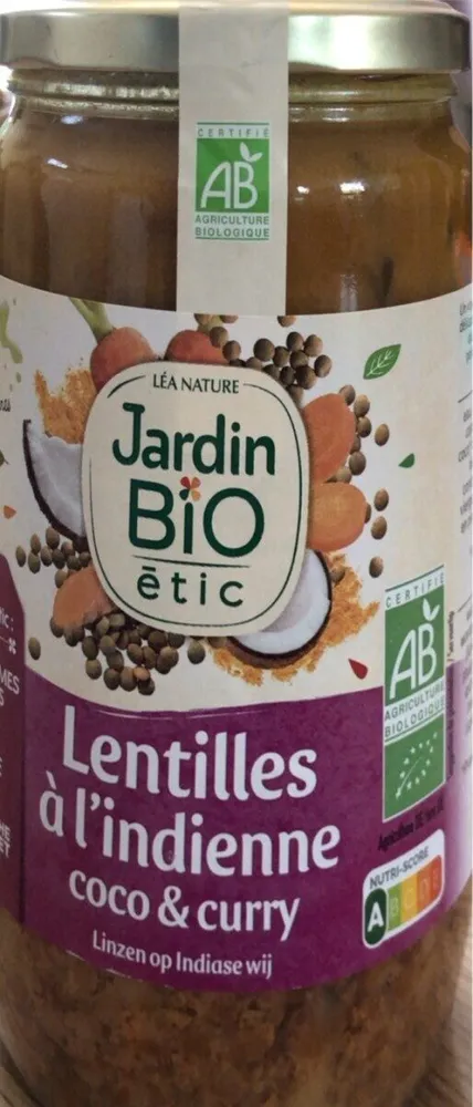 Lentilles à l indienne coco et curry