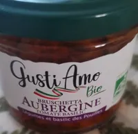 Bruschetta Aubergine tomate basilic