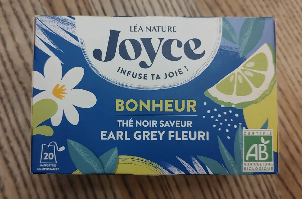 Thé noir saveur Earl Grey fleuri
