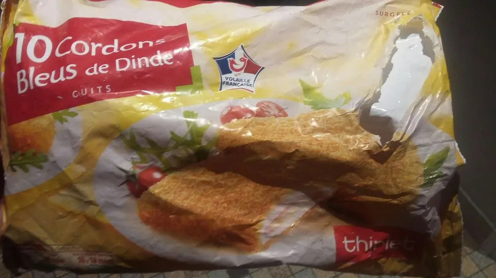 Cordons bleus de dinde cuits