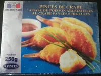 Pinces de crabe panées
