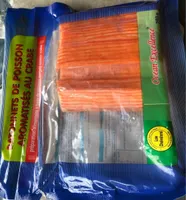 Bâtonnets de poisson aromatisés au crabe