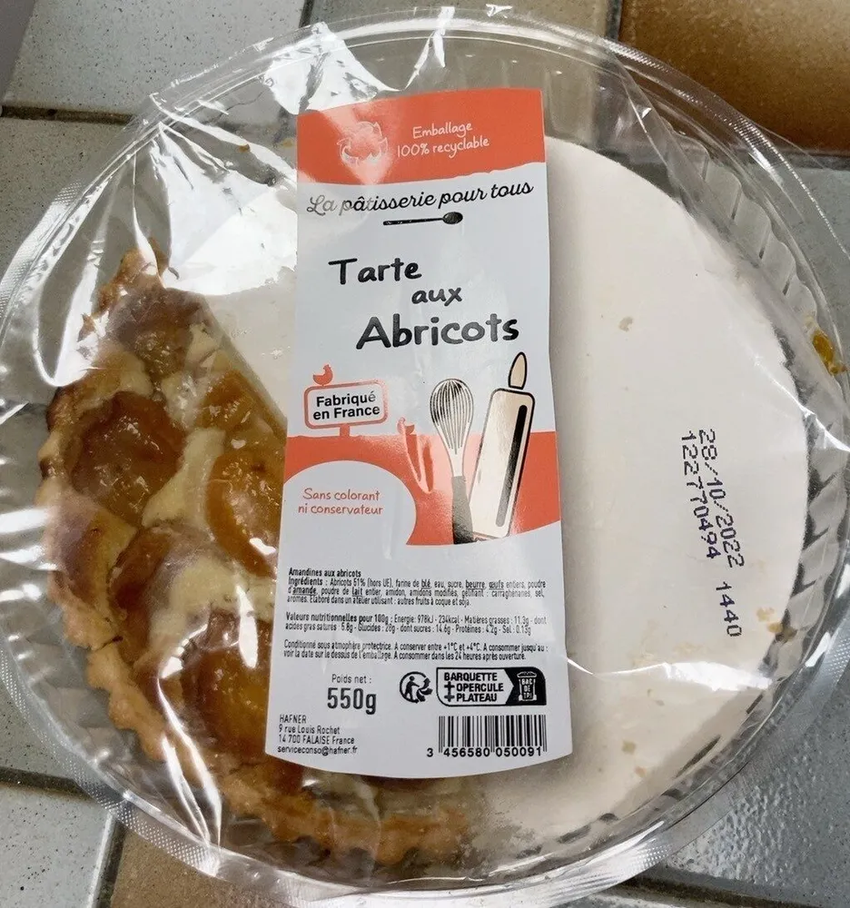 Tarte aux abricots
