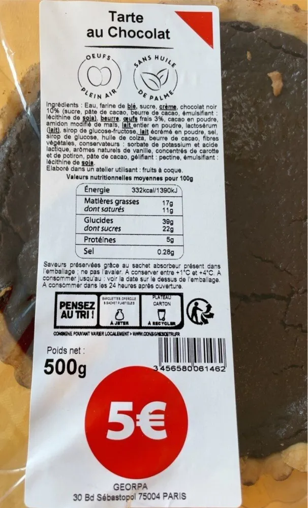 Tarte au chocolat