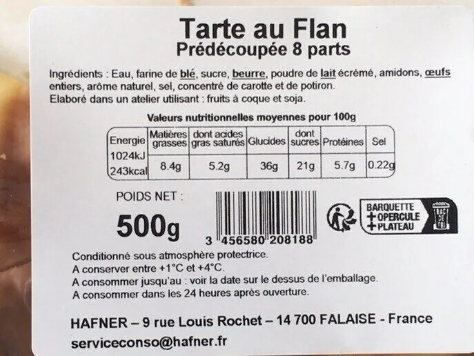 Tarte au flan