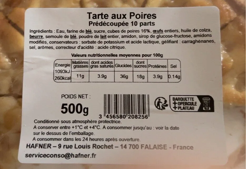Tarte aux poires