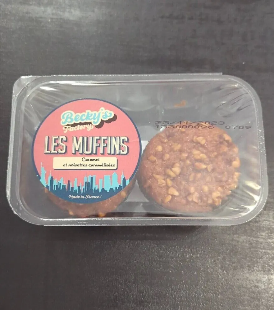 Muffins caramel et noisettes caramélisées