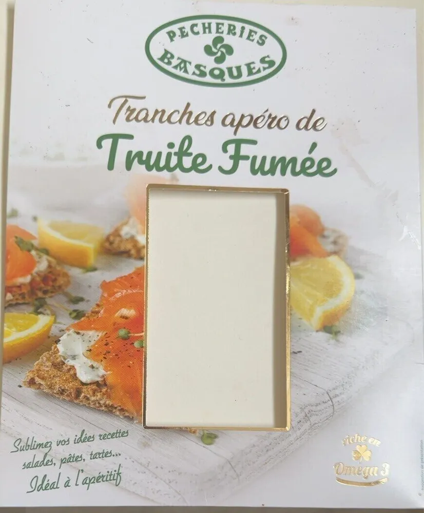 Tranches apéro de truite fumée