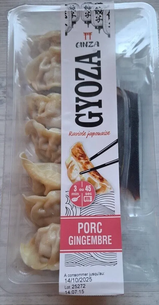 GYOZA Raviole japonaise PORC GINGEMBRE