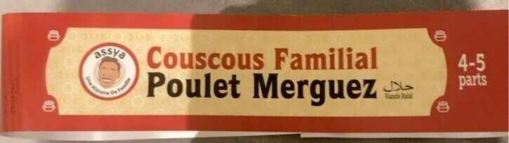 Couscous familial poulet merguez