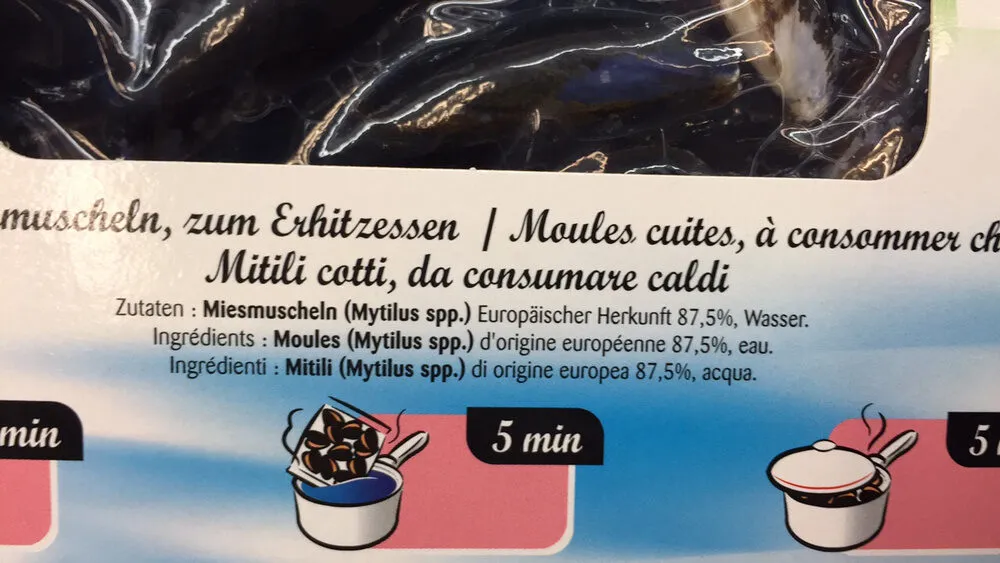 Pêcheries sétoises moules cuites au naturel