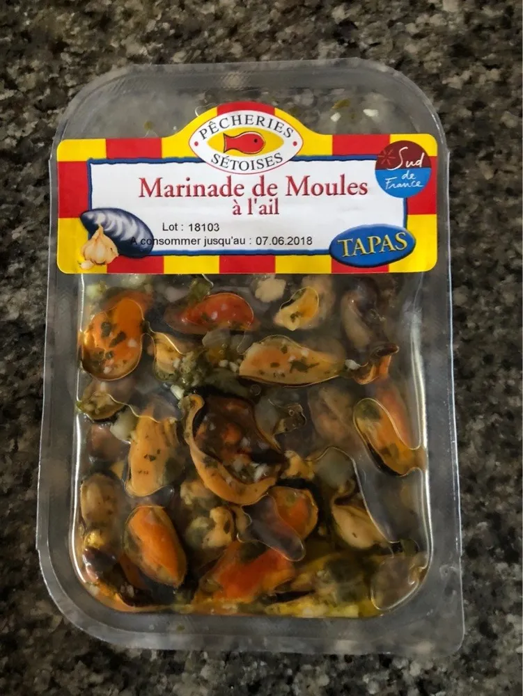 Salade de moules marinees a l'ail