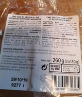 Duo de cakes salés au saumon et au thon