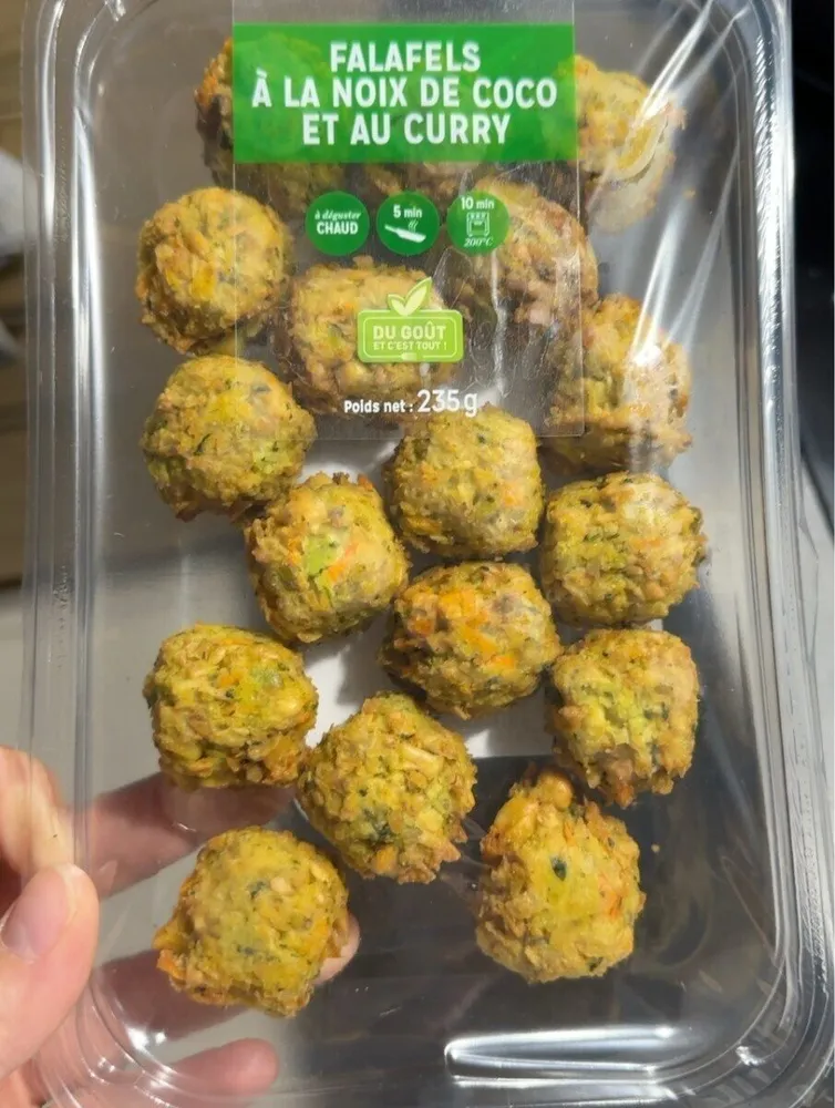 Falafels à la noix de coco et au curry