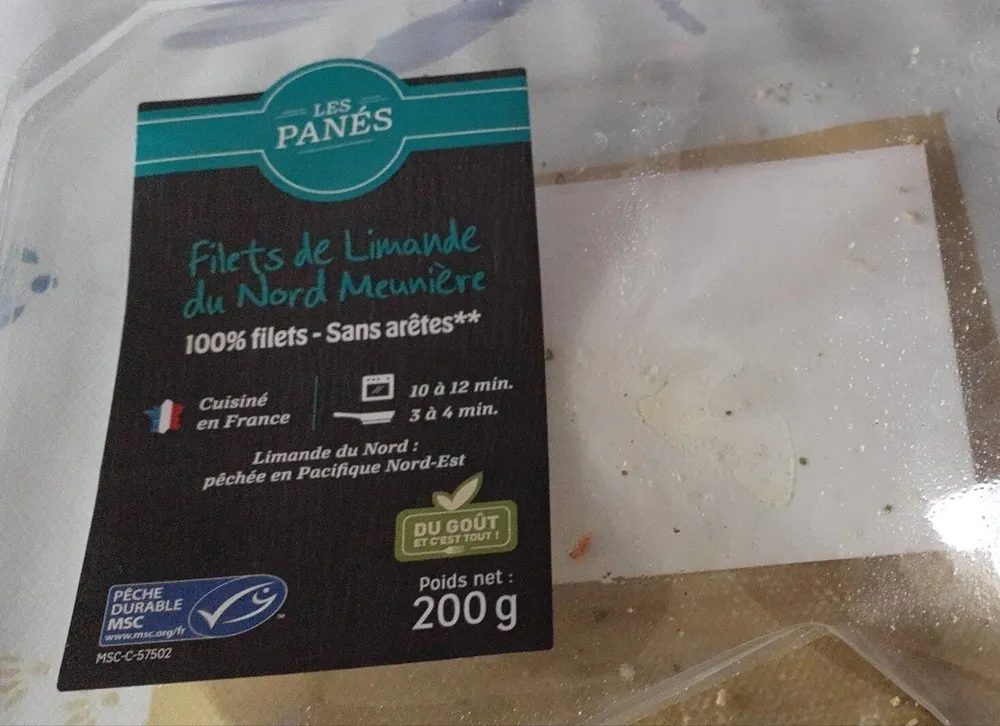 Filets de limande meunière