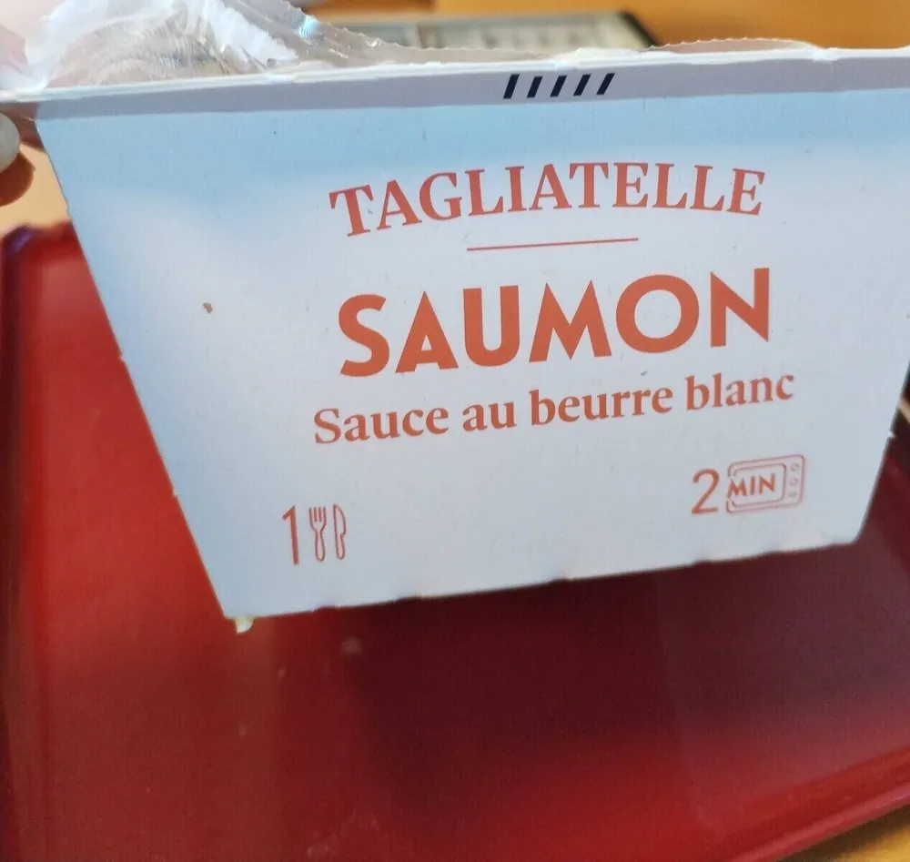 Tagliatelle sauce crème saumon