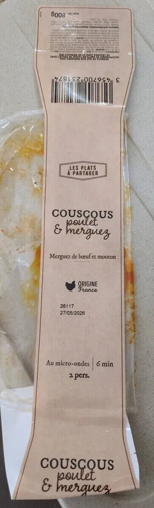 Couscous poulet merguez