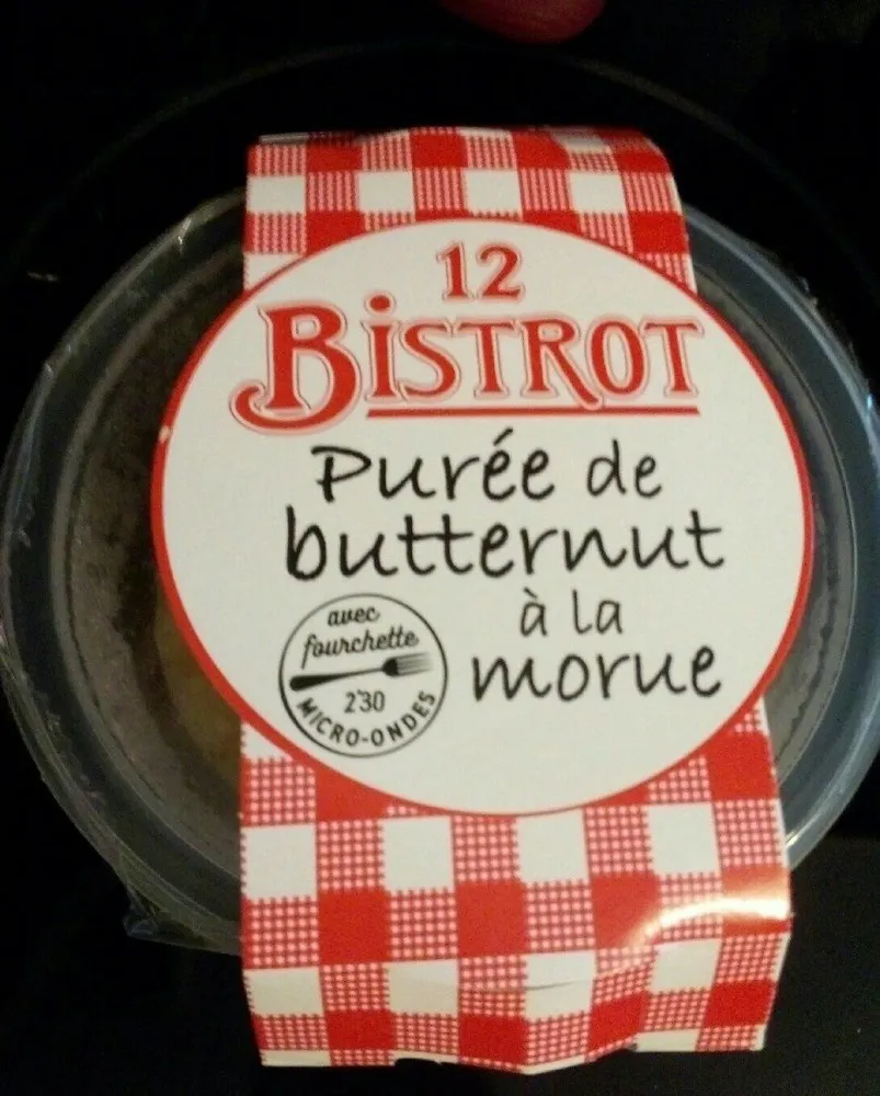 Purée de butternut à la morue