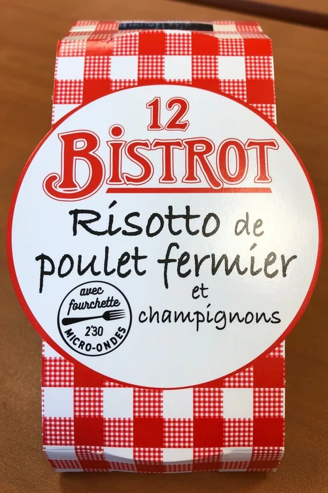 Risotto de poulet fermier er champignons