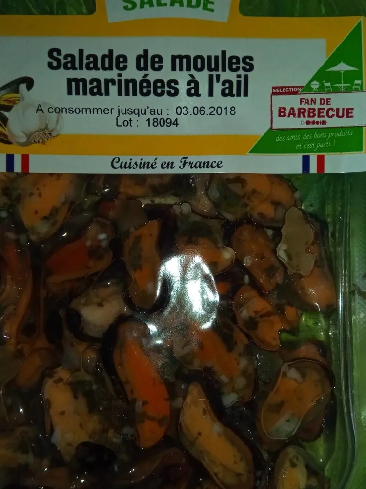 Salade de moules marinées à l'ail