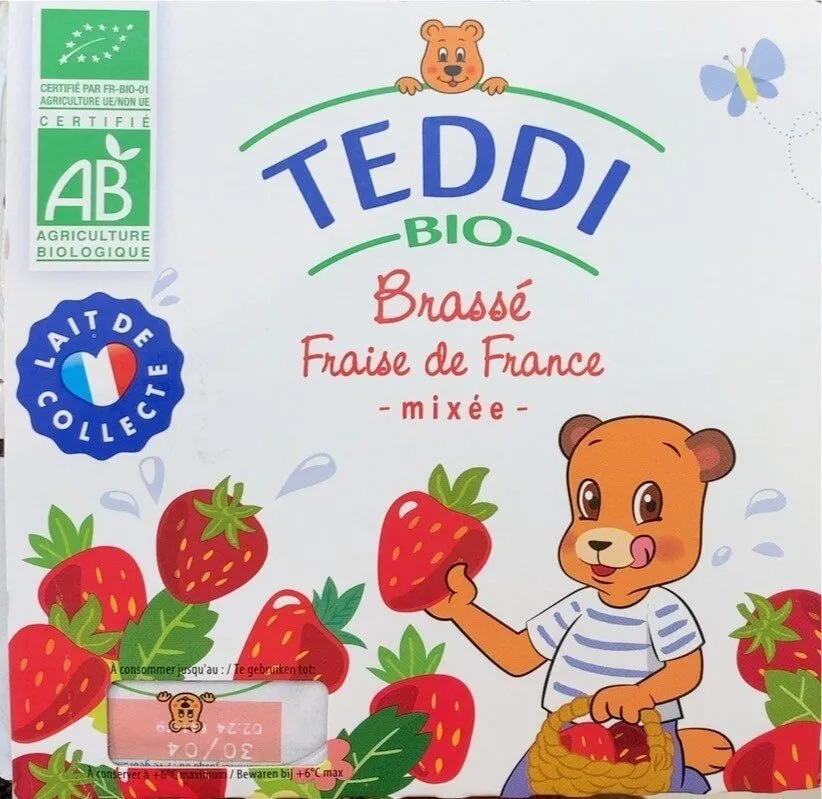 Brassé fraise de France mixée