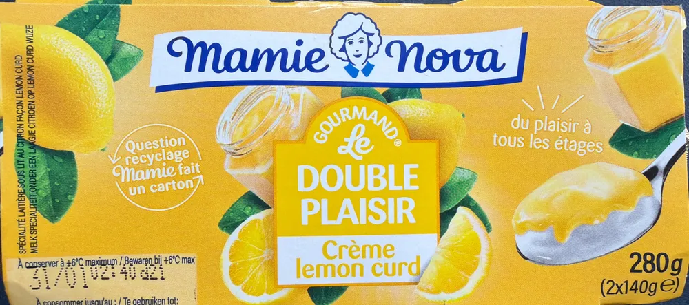 Double Plaisir - Crème lemon curd