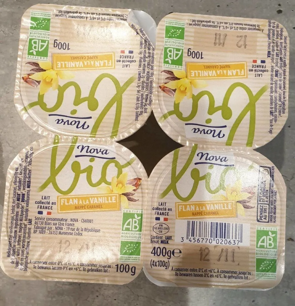 Flan à la vanille nappé caramel