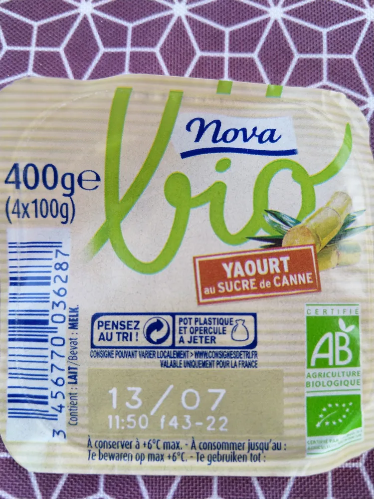 Yaourt au Sucre de Canne