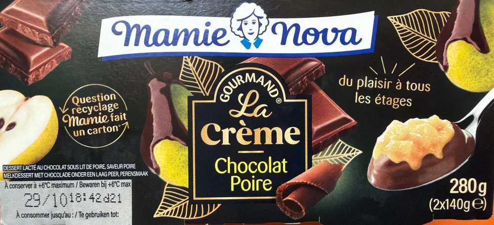 La Crème Chocolat Poire