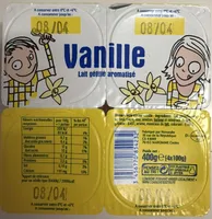 Vanille Lait gélifié aromatisé
