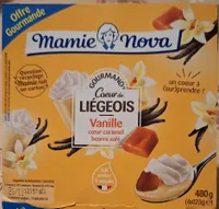 Coeur de Liégeois vanille cœur caramel beurre salé 4 x 120 g