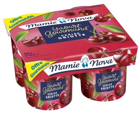 Yaourt Gourmand Cerise Griotte 4 x 150 g