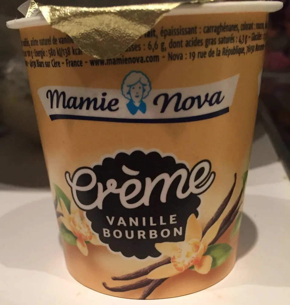 Crème vanille bourbon