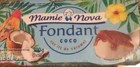 Fondant coco sur lit de caramel