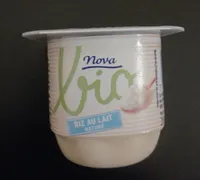 Riz au lait Nova bio