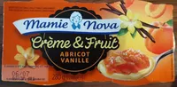 Crème et fruits abricot vanille