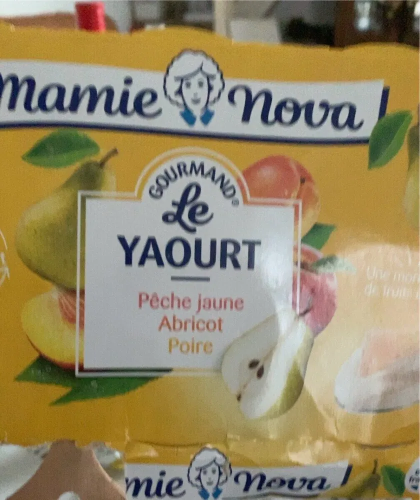 Gourmand Le YAOURT Pêche jaune Abricot Poire